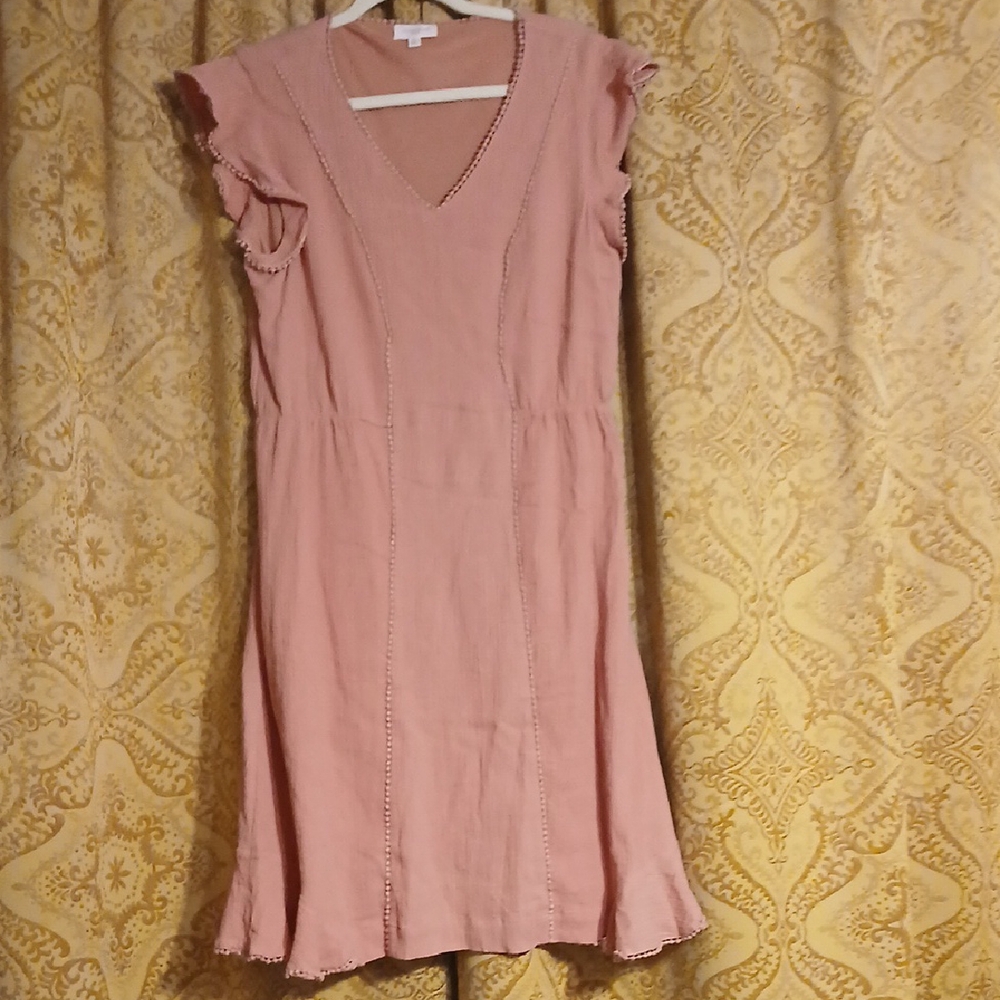 Orange Creek Mauve Flutter Sleeve Sundress